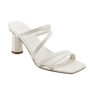 NWT Marc Fisher White Kristin Dress Sandals | Size 7